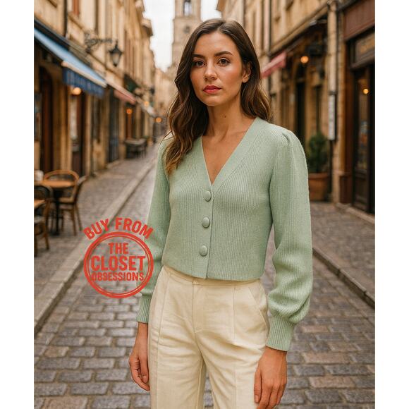 ZARA V-Neck Cardigan NWT - Picture 2 of 10